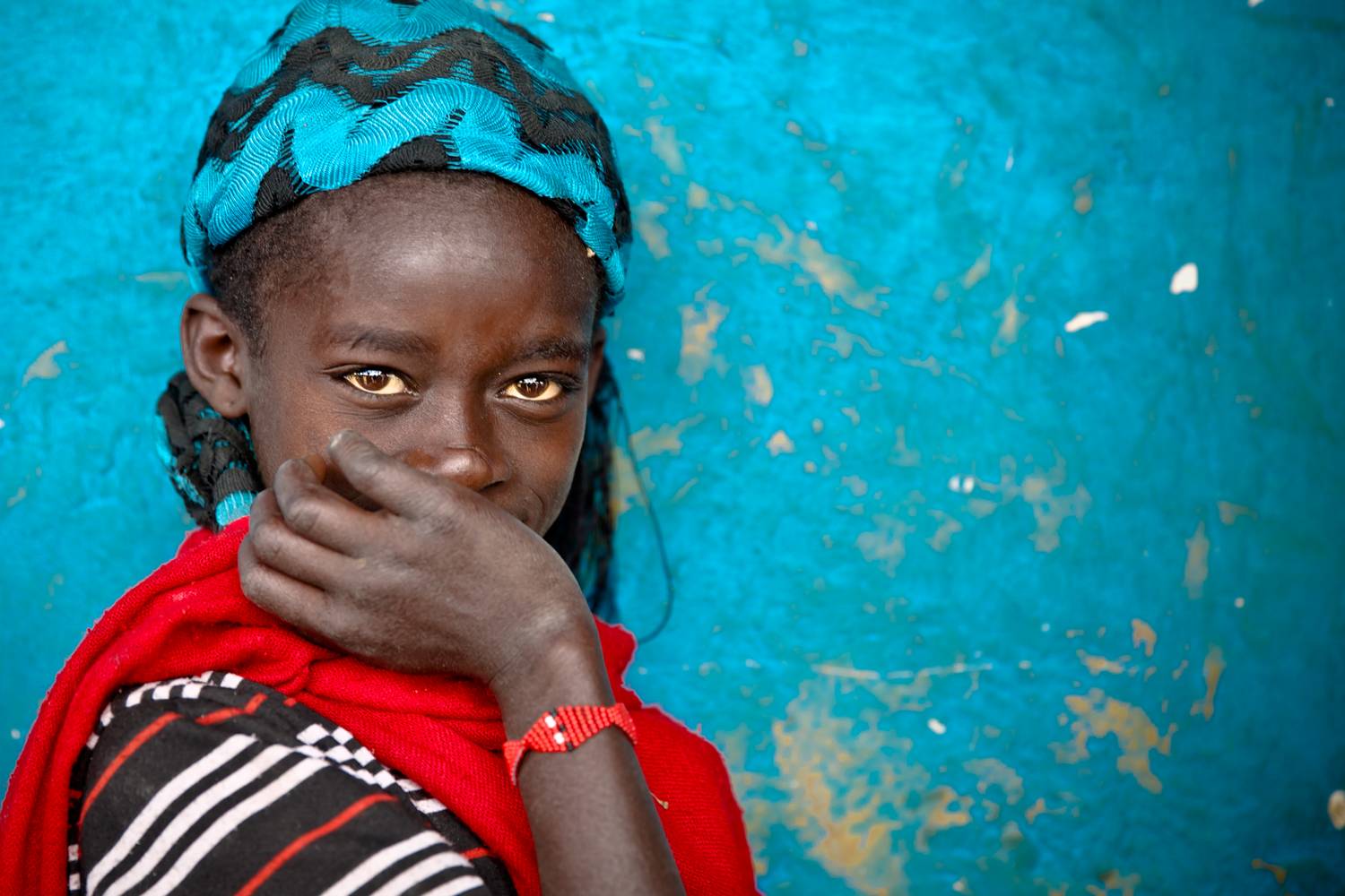 Portrait eines Mädchens in Äthiopien, Afrika. from Miro May