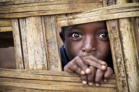 Porträt Kind in Äthiopien, Afrika