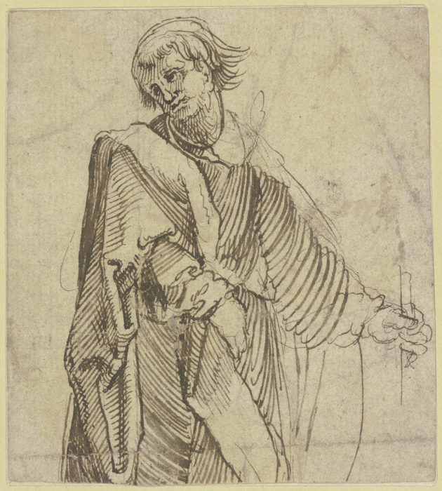 Wandernder Pilger oder Apostel, Halbfigur from Monogrammist H K