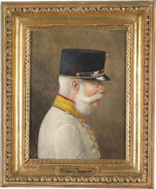 Portrait of Franz Joseph I of Austria from Moritz Ledeli