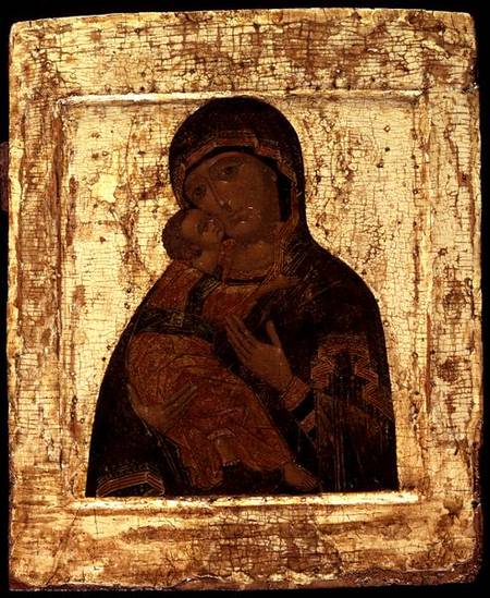 Icon of the Virgin of Vladimir from Moscow school