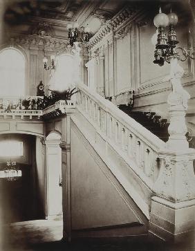 The Stroganov palace in Saint Petersburg. The grand staircase with lower vestibule