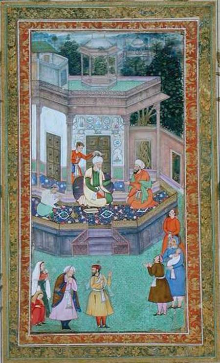 The Qazi, from the Small Clive Album from Mughal School