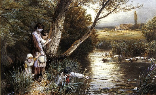 By the Stream from Myles Birket Foster