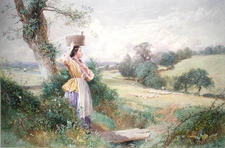 The Milkmaid from Myles Birket Foster