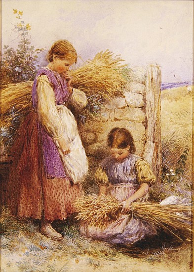 The Young Gleaners from Myles Birket Foster