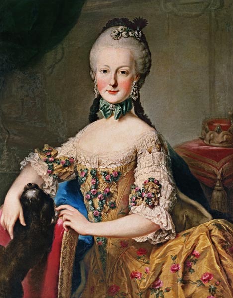 Archduchess Maria Elisabeth Habsburg-Lothringen (1743-1808) sixth child of Empress Maria Theresa of from Mytens (Schule)