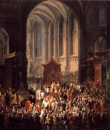 The Coronation of Joseph II (1741-90) as Emperor of Germany in Frankfurt Cathedral from Mytens (Schule)