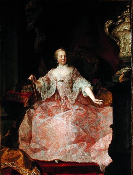 Empress Maria-Theresa (1717-80) from Mytens (Schule)