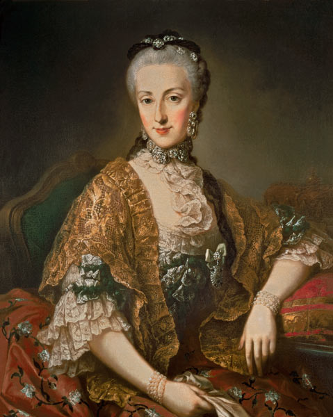 Archduchess Maria Anna Habsburg-Lothringen, called Marianne (1738-89) second child of Empress Maria from Mytens (Schule)