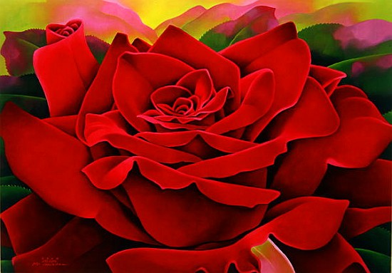 A Great Rose, 2004 (oil on canvas)  from Myung-Bo  Sim