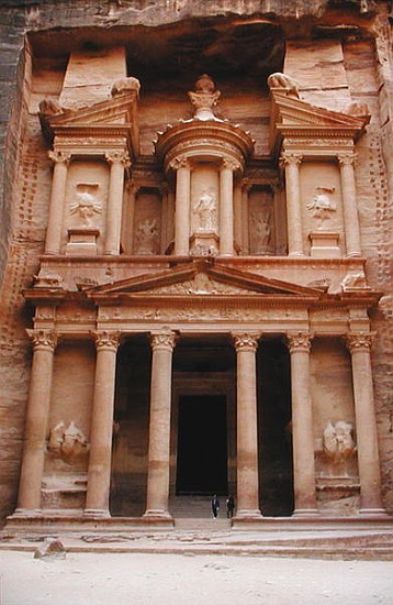 Facade of the Khazneh Firaoun from Nabatean