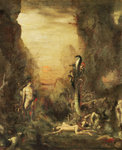 Hercules and the Lernaean Hydra, after Gustave Moreau from Narcisse Berchere