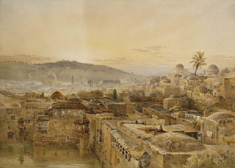Jerusalem vom Berg Zion from Nathaniel Everett Green