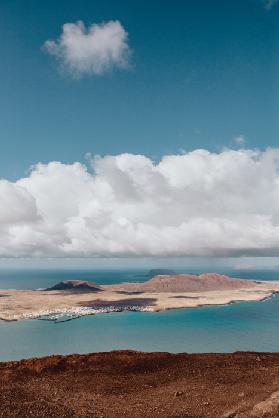 Blick auf La Graciosa von Lanzarote