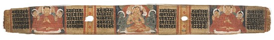 Folio 2r Goddess Prajnaparamita, from the 'Astasahasrika Prajnaparamita' from Nepalese School