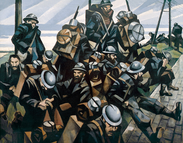 Troops Resting from Christopher R.W. Nevinson