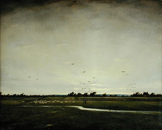 An English Landscape, Romney Marsh from Christopher R.W. Nevinson
