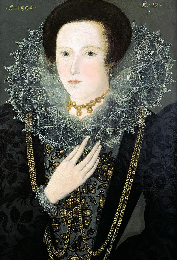 Jane Huddleston (b.1577) at the age of 17 from Nicholas Hilliard
