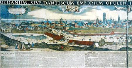 Panorama of Gdansk from Biskupia Gorka from Nicholas  Jansz Visscher