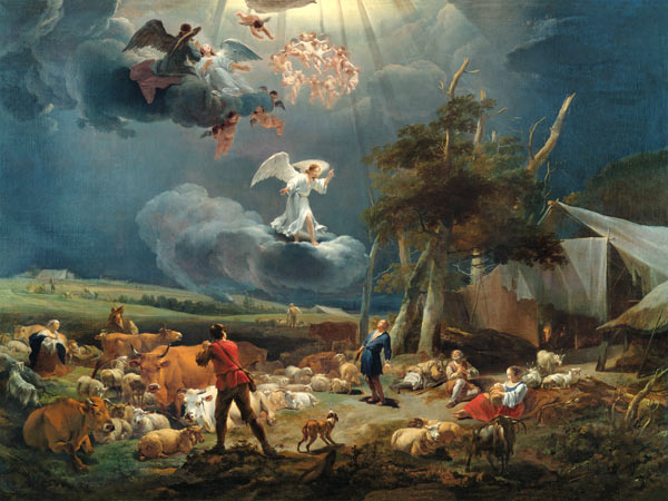 The Annunciation to the Shepherds from Nicolaes Berchem