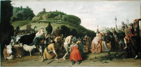 Joseph Receives his Father in Egypt from Nicolaes  Cornelisz Moeyaert