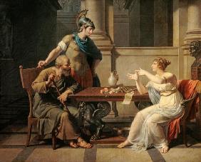 Sokrates besucht Aspasia