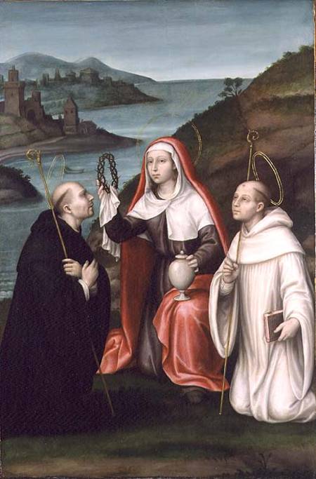 St. Mary Magdalene with St. Dominic and St. Bernard from Nicolas Borras