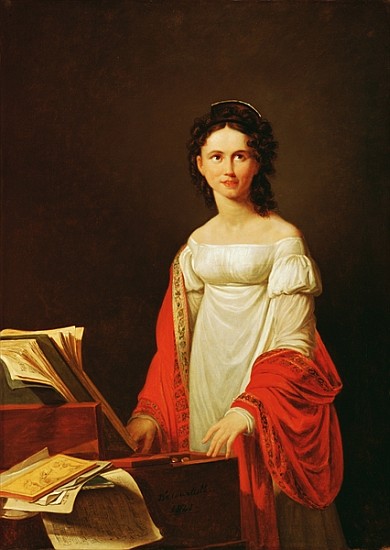 Portrait of the singer Anna Borunova from Nicolas de Courteille