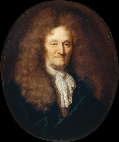 Portrait of Jean de La Fontaine (1621-1695) from Nicolas de Largillière