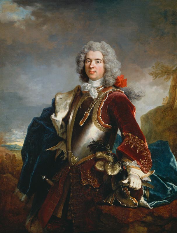 Portrait of Prince Jacques 1er Grimaldi (oil on canvas ) from Nicolas de Largilliere