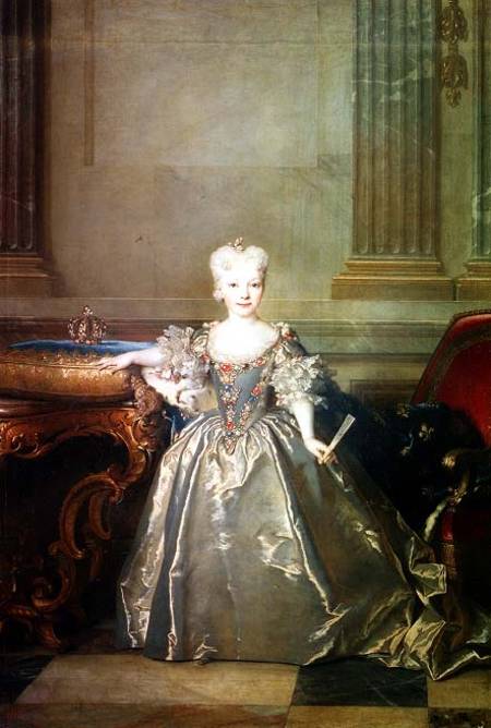 Infanta Maria Anna Victoria de Bourbon from Nicolas de Largilliere