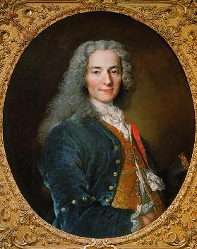Voltaire / Gemaelde von Largillière