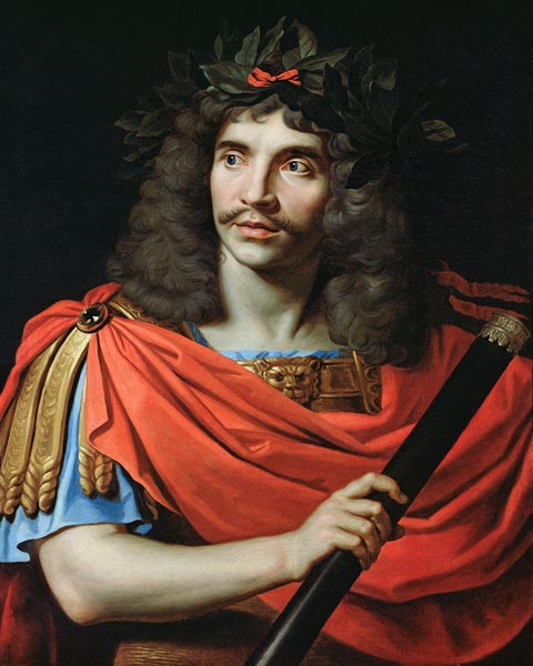 Moliere in the Role of Caesar in 'The Death of Pompey' from Nicolas Mignard