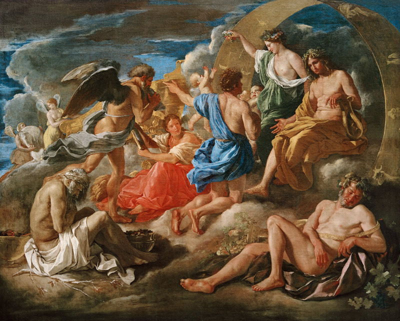 N.Poussin, Helios und Phaeton mit Saturn from Nicolas Poussin
