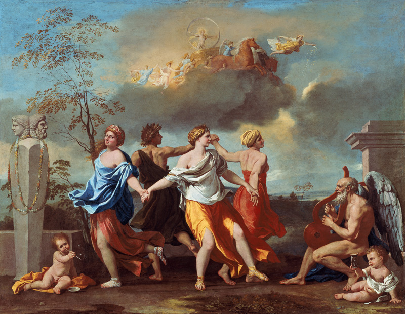 Il Ballo della Vita humana (Allegorie auf das menschl. Leben) from Nicolas Poussin
