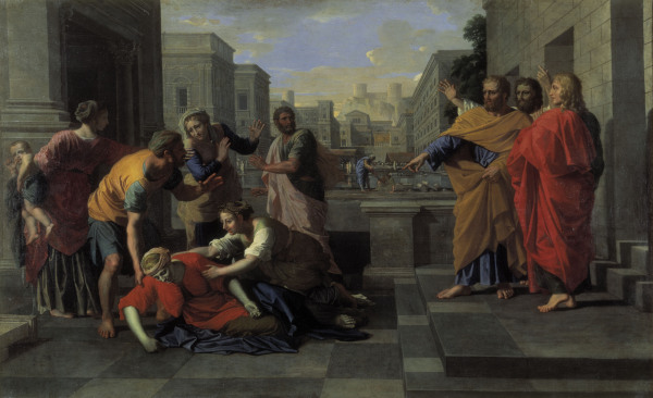 Death of Sapphira / Poussin / c.1654/56 from Nicolas Poussin
