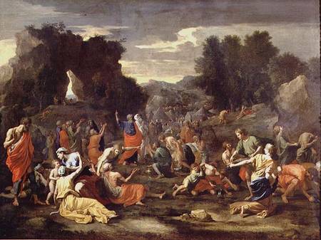 The Gathering of Manna from Nicolas Poussin