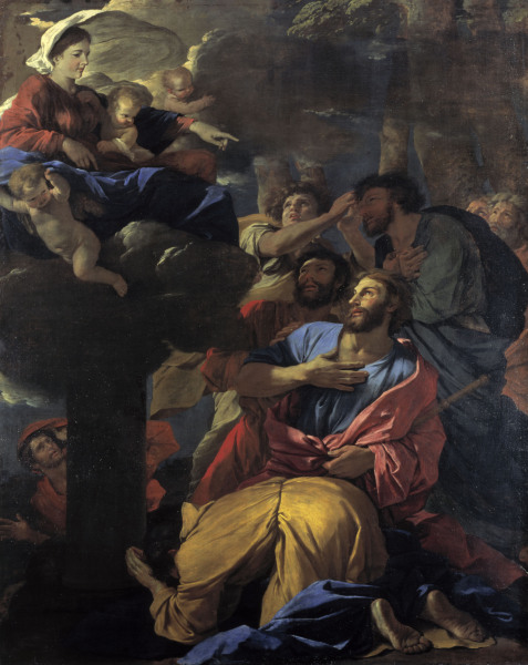 Mary appears to James the Great/ Poussin from Nicolas Poussin