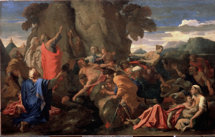 Moses Striking Water from the Rock from Nicolas Poussin