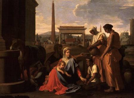 The Rest on the Flight into Egypt from Nicolas Poussin