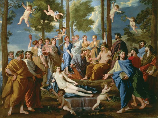 Der Parnass. (Apollo in der Mitte) from Nicolas Poussin