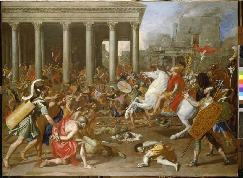 Die Zerstörung des Tempels in Jerusalem durch Titus from Nicolas Poussin