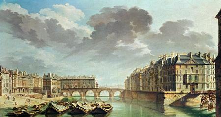 The Ile Saint-Louis and the Pont Marie in 1757