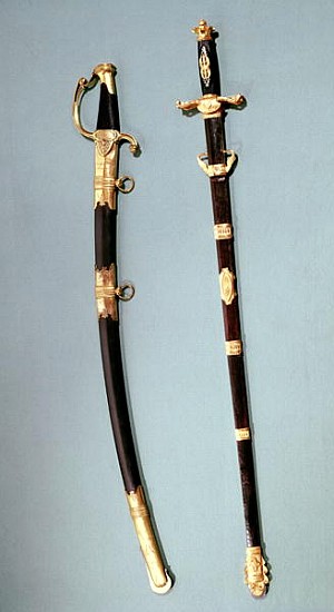 Commemorative sword given Napoleon Bonaparte for helping him with his successful coup d''etat at Sai from Nicolas Noel Boutet