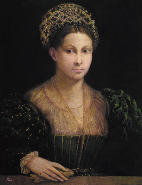 The Lady with the Green Turban from Nicolo dell' Abate