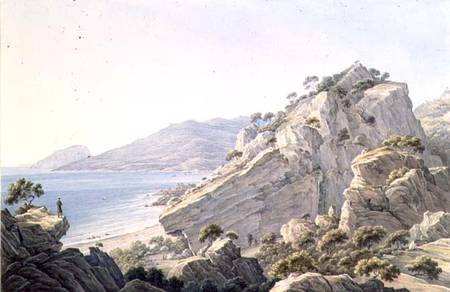 View of the Crimean coast near Oreanda from Nikanor Grigor'evich Chernetsov