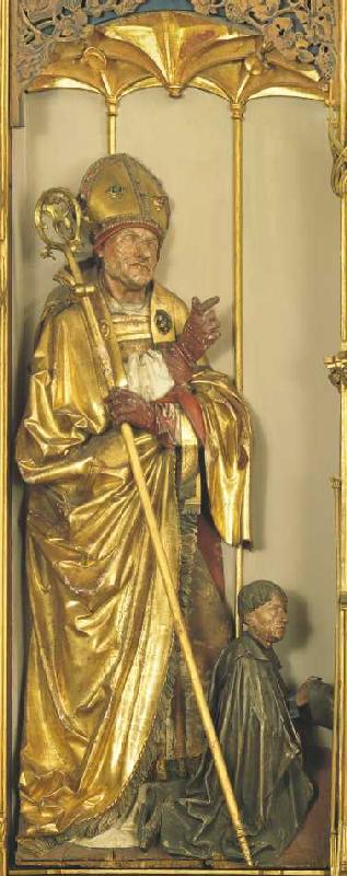 Isenheimer Altar, Detail: Hl. Augustinus. from Niklaus von Hagenau