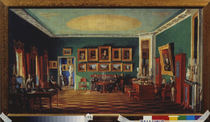 The Study room in the Count P. Zubov's House from Nikolai Iwanowitsch Podkljutschnikow