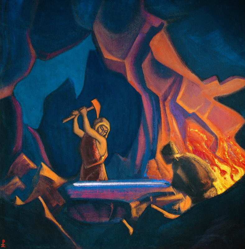 Nibelungs. Forging the Sword from Nikolai Konstantinow. Roerich